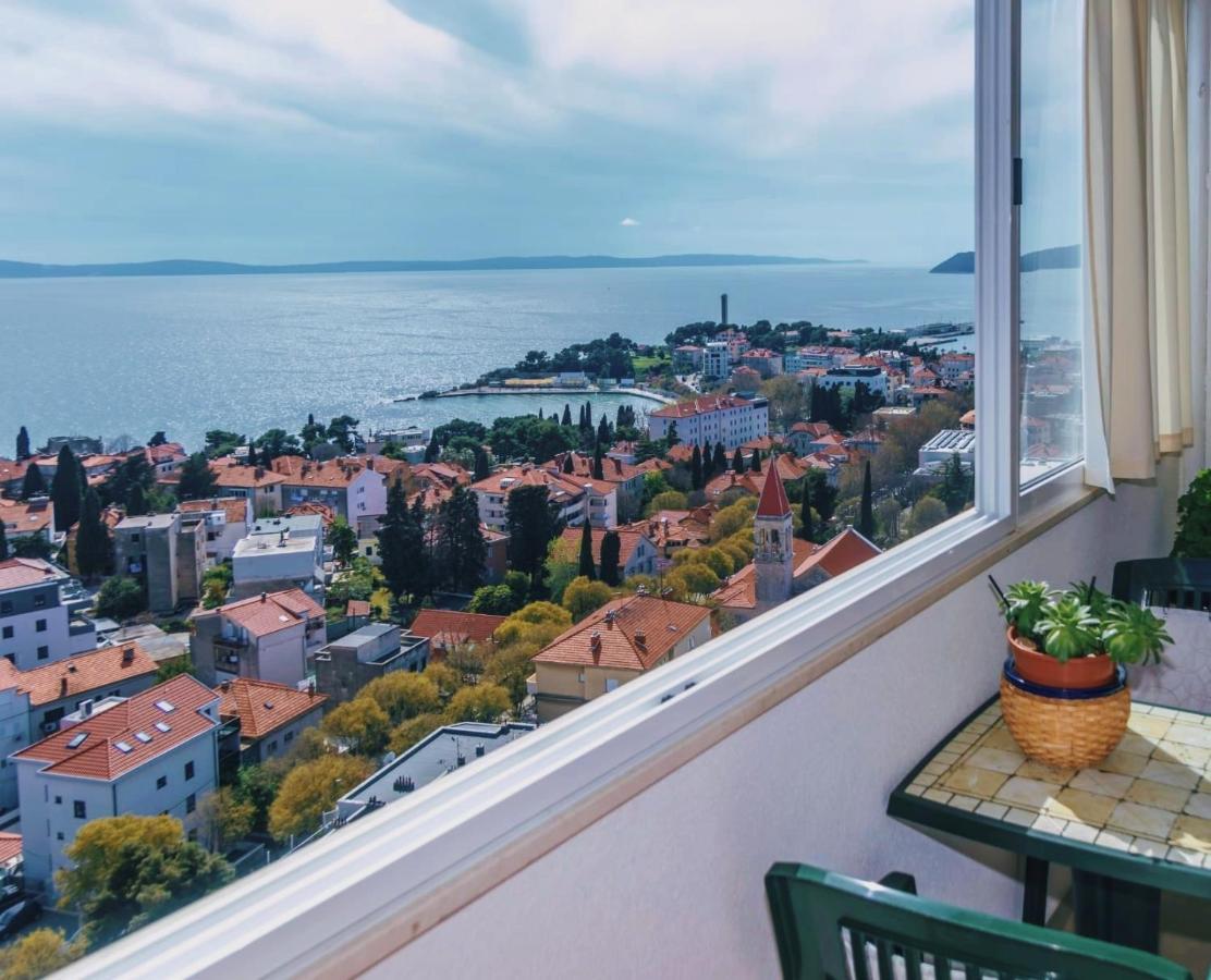 Ferienwohnung Penthouse Horizont Split Exterior foto